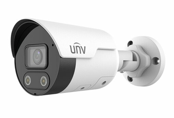 IPC2124LE-ADF40KMC-WL Uniview - IP Mini csőkamera, 4MP, Objektív: 4.0mm, Fix,  IR és Fehér LED távolság:  30m. Easy Star