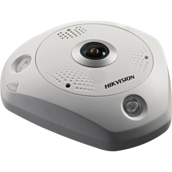 DS-2CD6365G0-IS(1.27mm)(B) Hikvision - IP, Fisheye kamera, 6 MP, Fix objektív, 1.27mm, IR, Beépített mikrofon