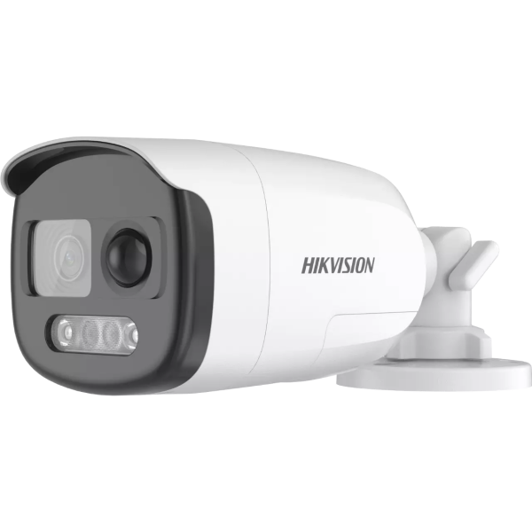 DS-2CE12KF3T-PIRXO(2.8mm) Hikvision - Analóg HD, Csőkamera, 3K, Fix 2.8mm, ColorVu, PIR, riasztás KI, fény és hang, 40m Fehér LED