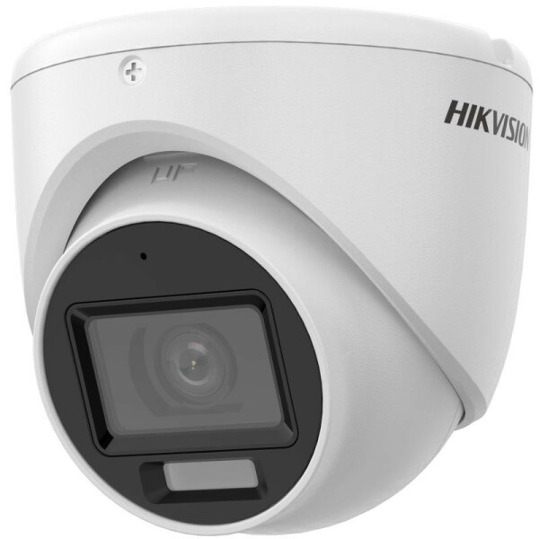 DS-2CE76D0T-EXLMF(2.8mm) Hikvision - Turret kamera, 2MP felbontás, Fix objektív, 2.8mm, Hibrid Light, IR és fehér LED megvilágítás