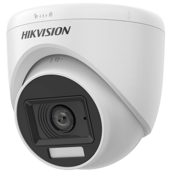DS-2CE76D0T-LPFS(2.8mm) Hikvision - Turret kamera, 2MP felbontás, Fix objektív, 2.8mm, Hibrid Light, IR és fehér LED megvilágítás
