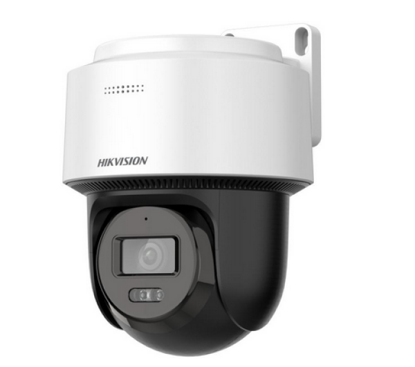 DS-2DE2C400MWG-E(4mm) Hikvision - IP, PT turret kamera, 4MP, Fix objektív, 4mm, IR és Fehér LED, 30m, beépített mic, és audió, SD foglalat