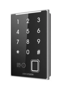 DS-K1109DKFB-QR Hikvision - Mifare kártyaolvasó, billentyűzet, ujjnyomat olvasó, QR kód olvasó