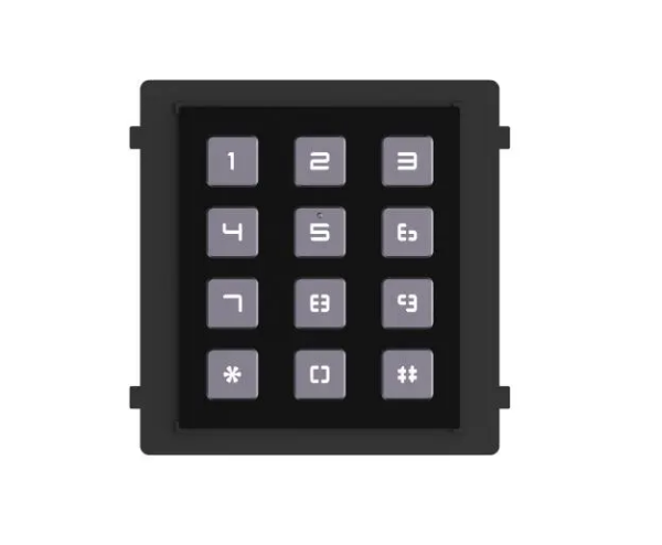 DS-KD-KP/Black Hikvision - Moduláris IP video-kaputelefon, kültéri billentyűzeti modul, fekete