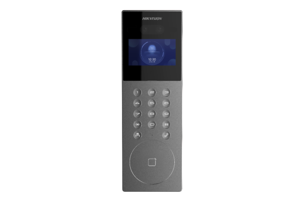 DS-KD9203-FE6 Hikvision - Apartment IP video-kaputelefon kültéri egység, arc felismerővel, ujjlenyomat olvasóval