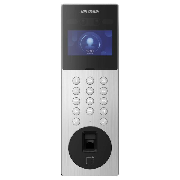 DS-KD9203-MFE6 Hikvision - Apartment IP video-kaputelefon kültéri egység, arc felismerővel, ujjlenyomat olvasóval