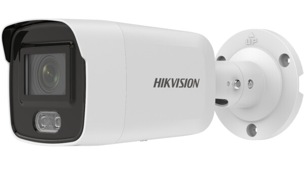 DS-2CD2027G2-LU(2.8mm)(C) Hikvision - IP, Csőkamera, 2 MP, Fix objektív, 2.8mmColorVu,  Fehér LED, Beépített mikrofon,