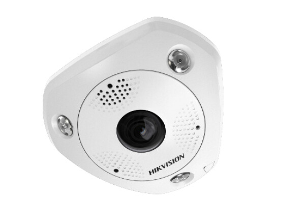 DS-2CD6365G0E-IVS(1.27mm)(B) Hikvision - 6 MP 360° vandálbiztos IR Smart IP panorámakamera; hang/riasztás be-/kimenet; mikrofon/hangszóró