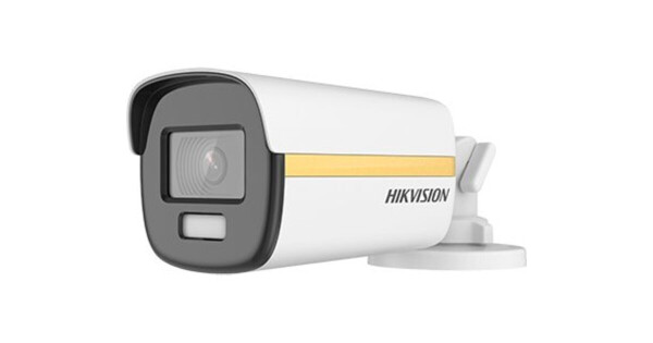 DS-2CE12DF3T-FS(3.6mm) Hikvision - Analóg HD, Csőkamera, 2 MP, Fix objektív, 3.6mm, ColorVu, 4 in 1, mikrofon, 40m Fehér LED