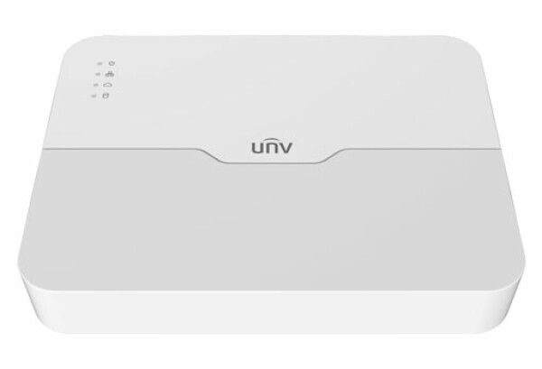 NVR301-08LS3-P8 Uniview - 8 csatornás NVR rögzítő 1 HDD. 64Mbps rögzítési sávszélesség. 8port POE. H.265&4K