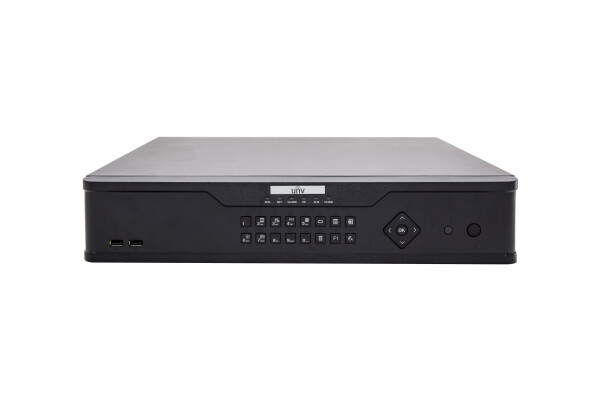NVR308-16X Uniview - 16 csatornás, 8 HDD-s, IP Rögzítő, 2U  kialakítás, Riasztási ki/bemenettel,