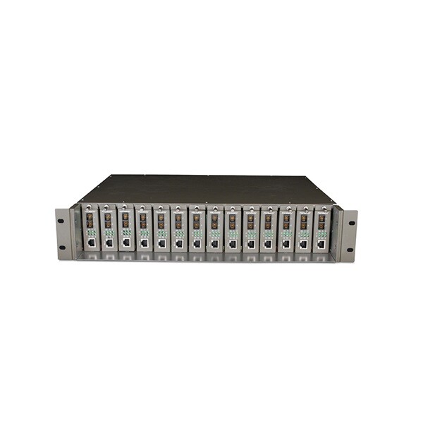 TL-MC1400 TPLINK - Optikai Media Konverter váz,  14 férőhelyes,  rackbe szerelhető,  TL-MC1400