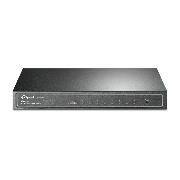 TL-SG2008 TPLINK - Switch 8x1000Mbps,  Fémházas Asztali/Rackes,  Menedzselhető,  TL-SG2008