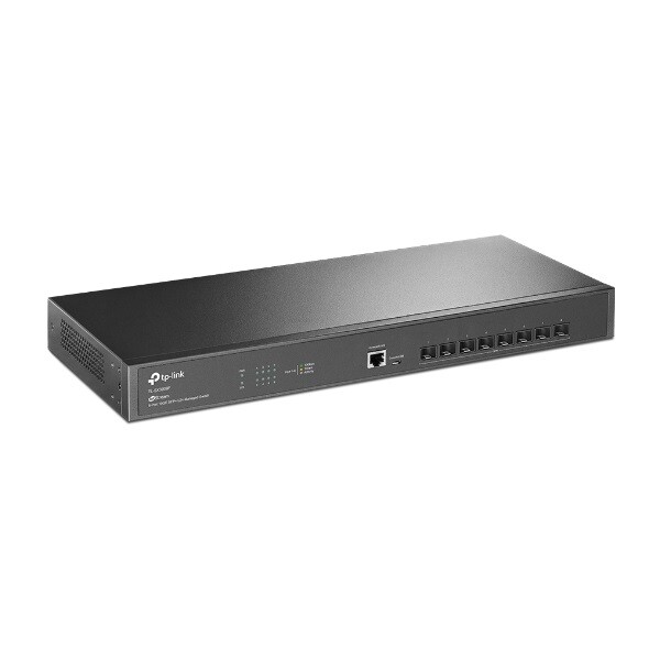 SX3008F TPLINK - Switch 8x10Gbps SFP+ + 1xkonzol port + 1xUSB,  Menedzselhető,  TL-SX3008F