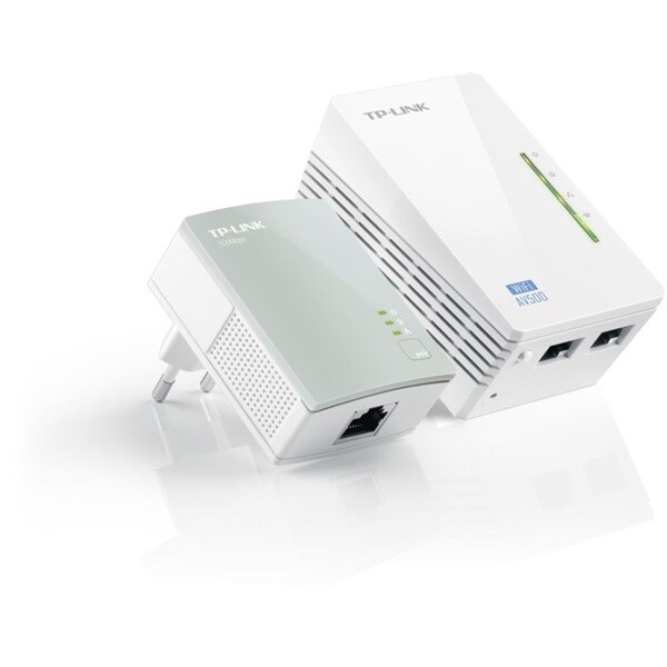 TL-WPA4220 KIT TPLINK - Powerline AV600 2x100Mbps + Wireless N-es 300Mbps,  TL-WPA4220 KIT