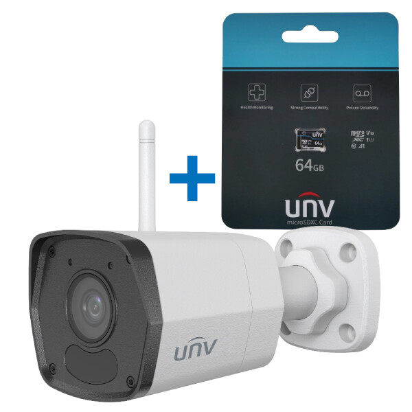 Uho-B1R-M2F4-SD Uniview - Otthoni Sorozat - 2MP WiFi-s csőkamera, ajándék microSD kártya