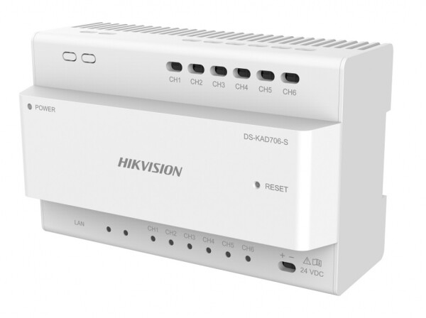 DS-KAD706-S Hikvision - Disztribútor soroló egység 2 vezetékes IP kaputelefonhoz