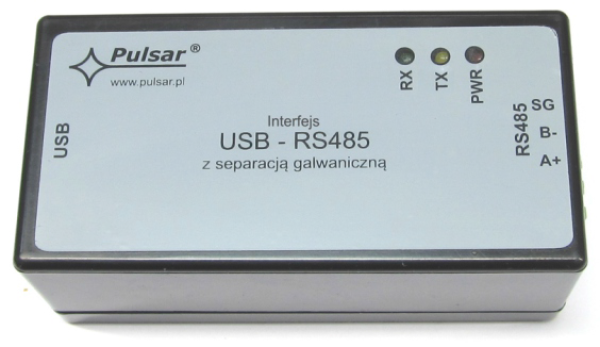 INTUR Pulsar - RS485-USB interfész Pulsar EN54 tápokhoz