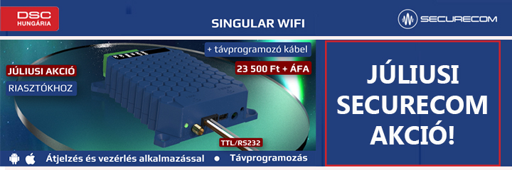 Securecom Singular Wi-Fi akcióban, ajándék DSC programozó kábellel! Telepítői akció!