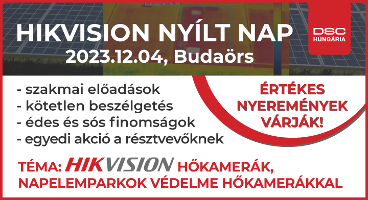 Hikvision nyílt nap - ÚJ TEMATIKA, 2023.12.04, Budaörs