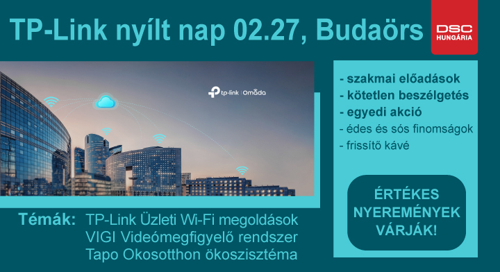 TP-Link nyílt nap - 2024.02.27, Budaörs